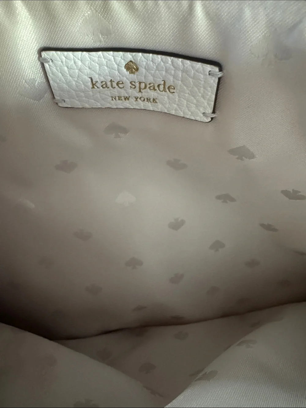kate spade white leather